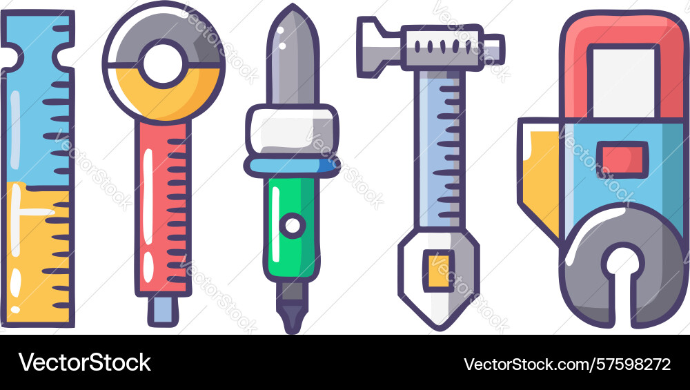 Engineering and drafting tools precision Vector Image
