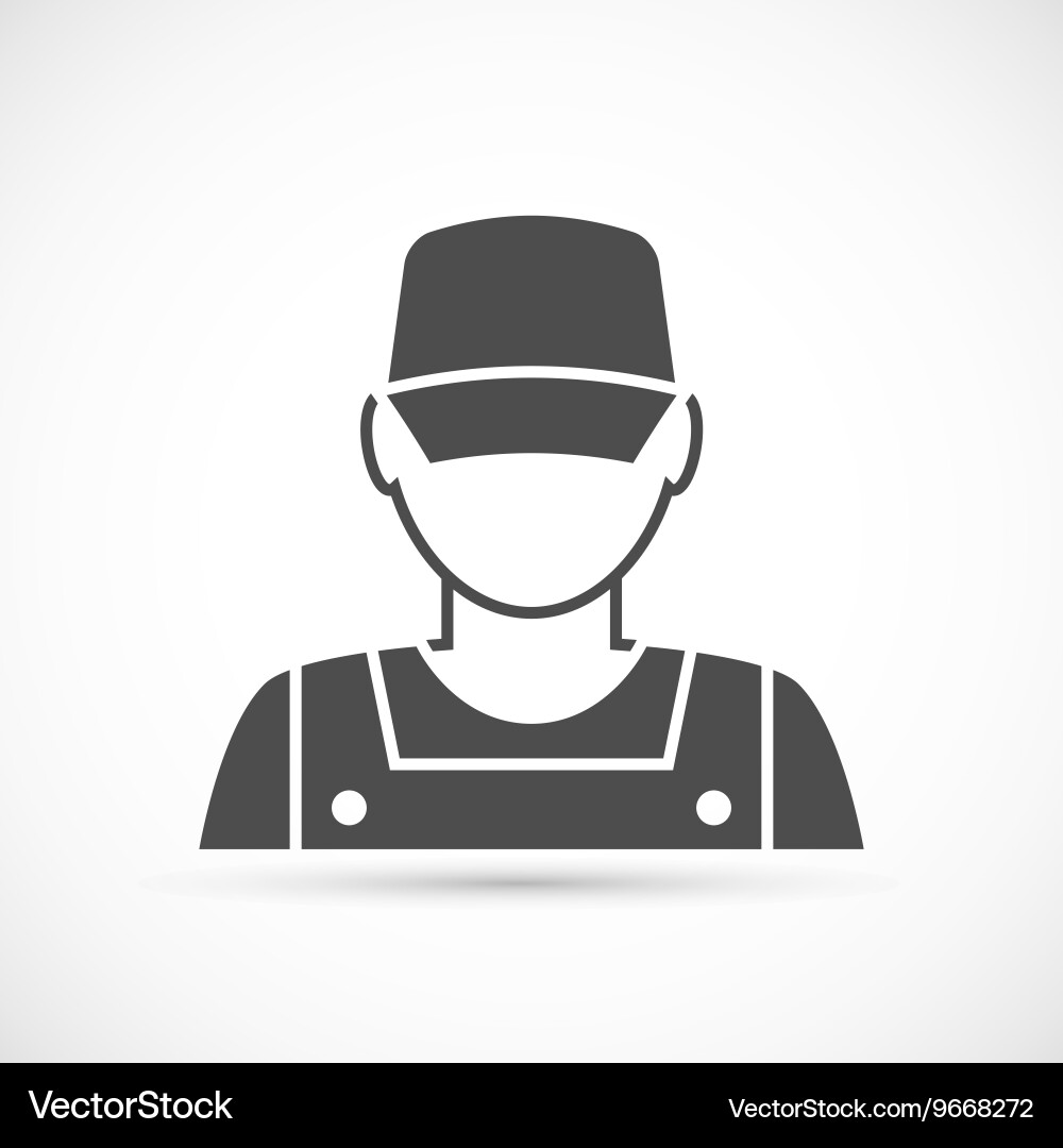 Mechanic avatar icon Royalty Free Vector Image