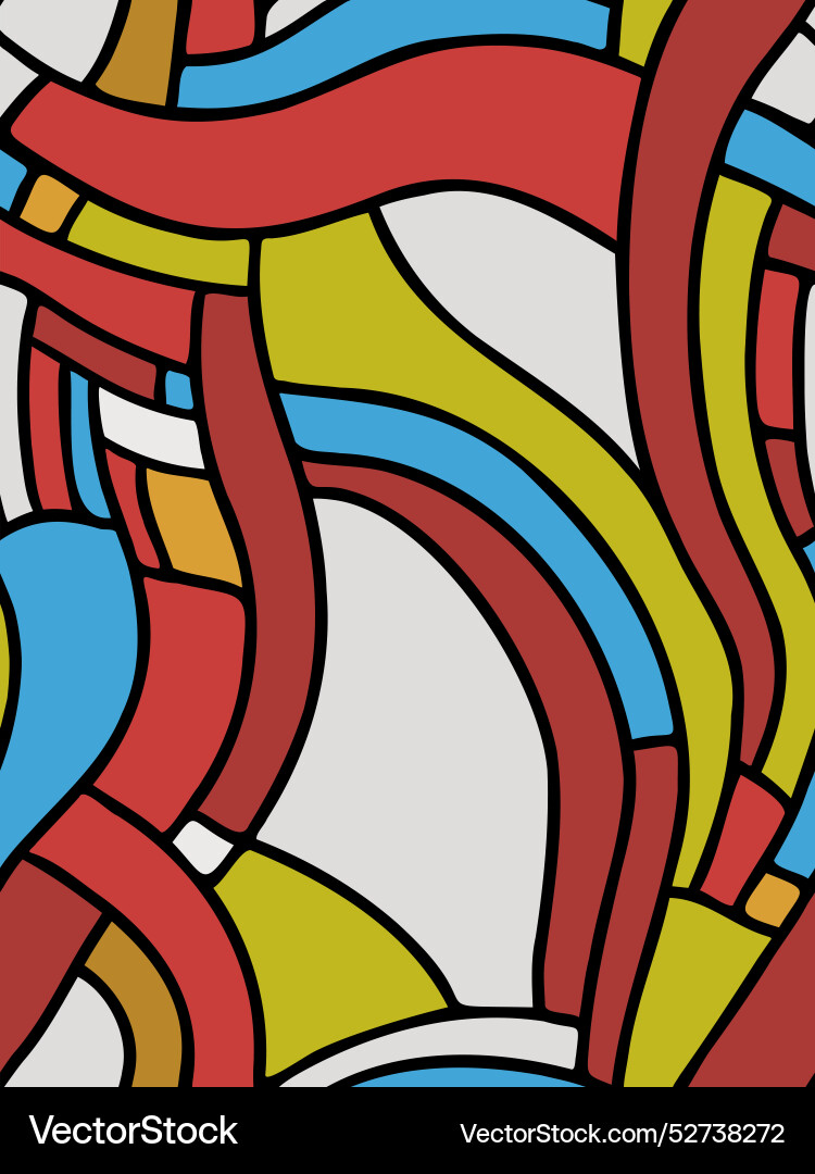 Seamless abstract pattern with stripes Vector Image