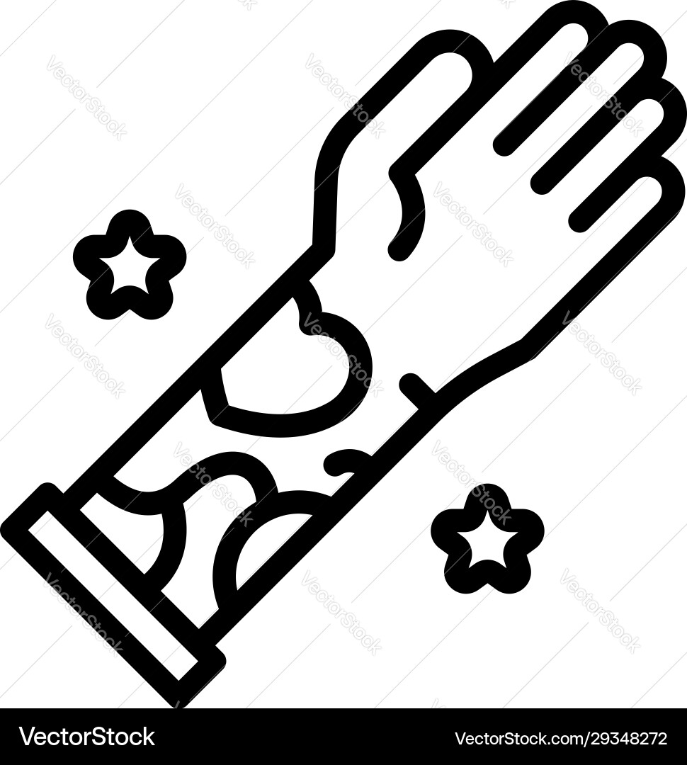 Tattoo hand icon outline style Tattoo hand icon outline style vector image