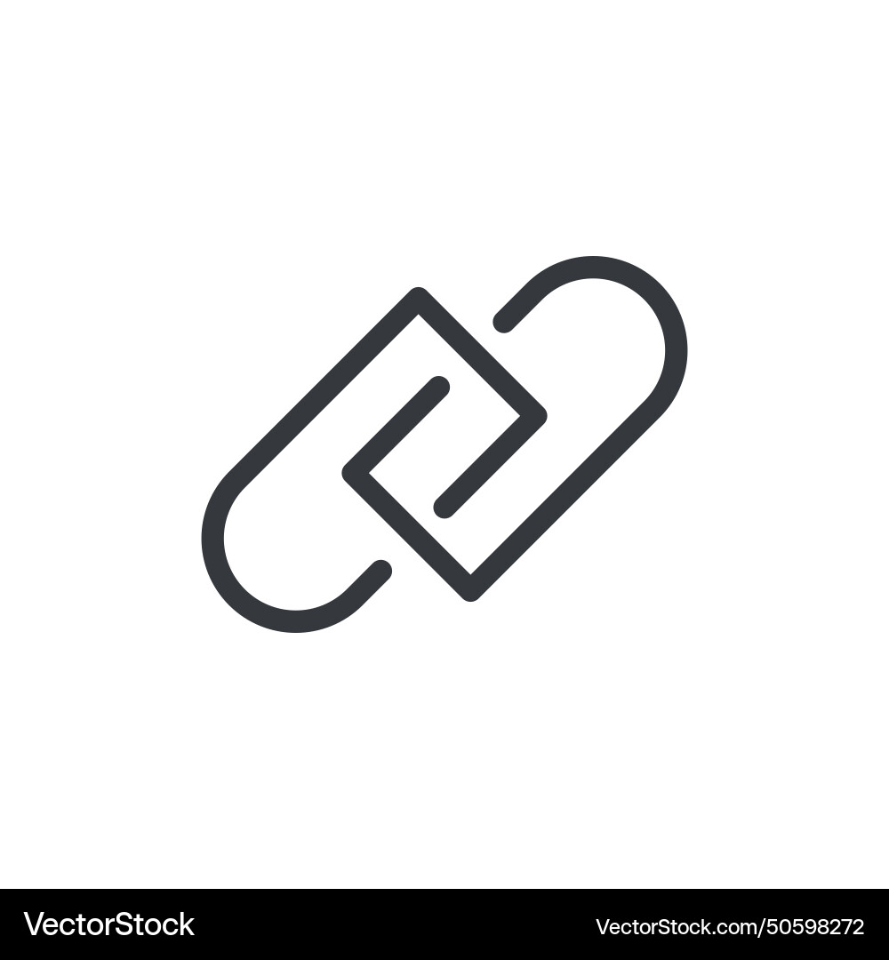 Url link icon hyperlink chain website Vector Image