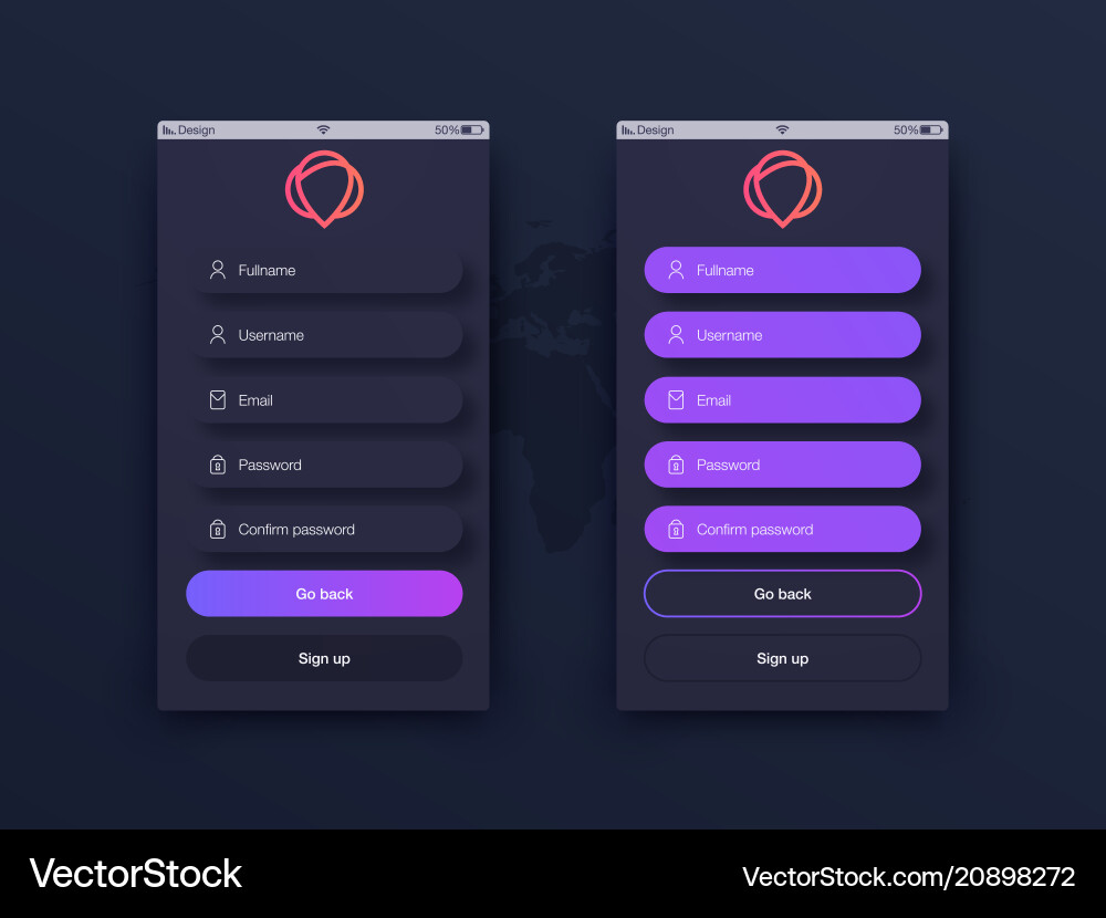 Web Interface Elements Vector Image