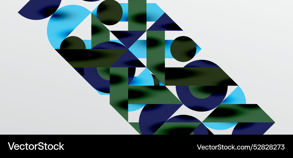 Circles and shadows colorful round elements vector image