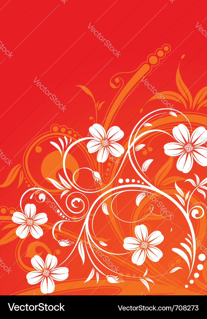 Decorative flower frame Royalty Free Vector Image
