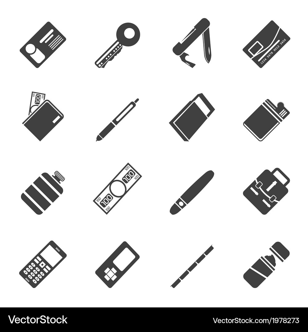 Object Icons - Simple Collection Vector Image
