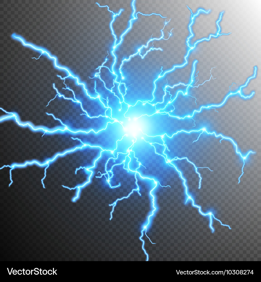 Abstract lightning storm background eps 10 Vector Image