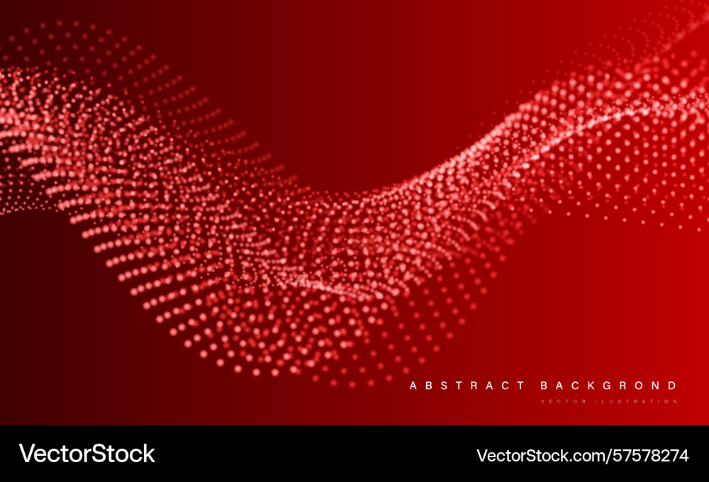Abstract white mesh particles wave curve overlap Abstract white mesh particles wave curve overlap vector image