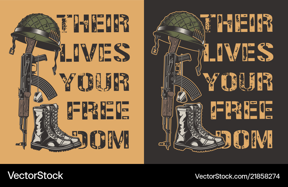 Army motivational poster Army motivational poster vector image