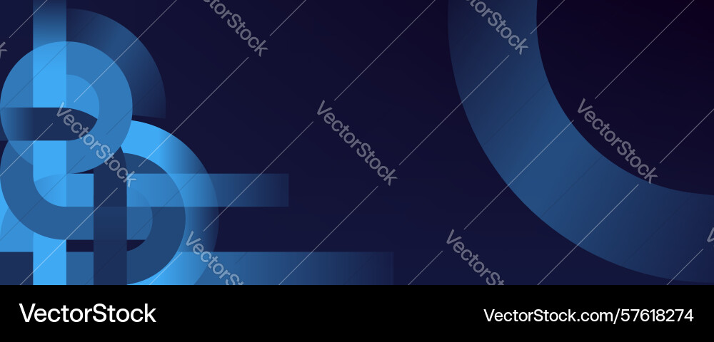 Blue geometric line abstract background design Vector Image