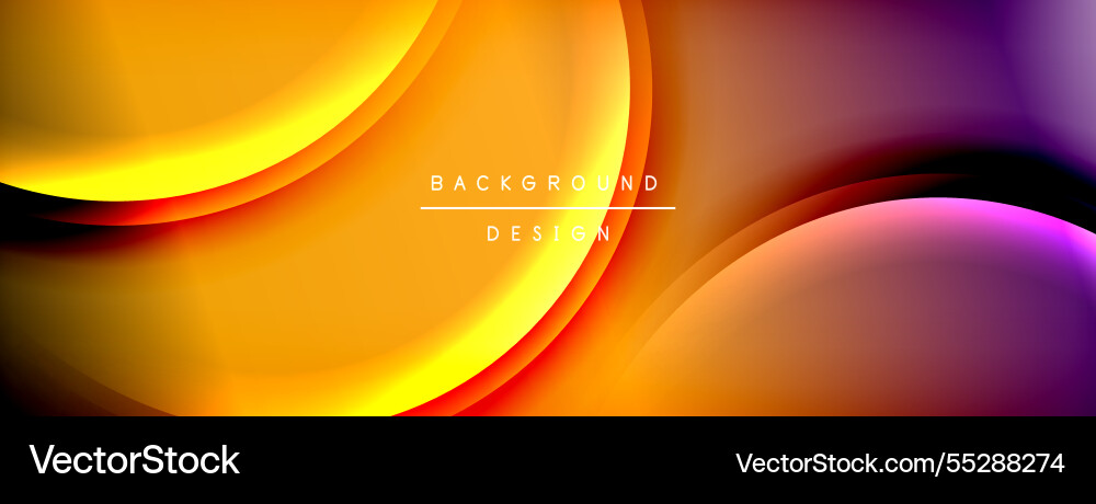 Bright rainbow style color gradient with curve Bright rainbow style color gradient with curve Vector Image