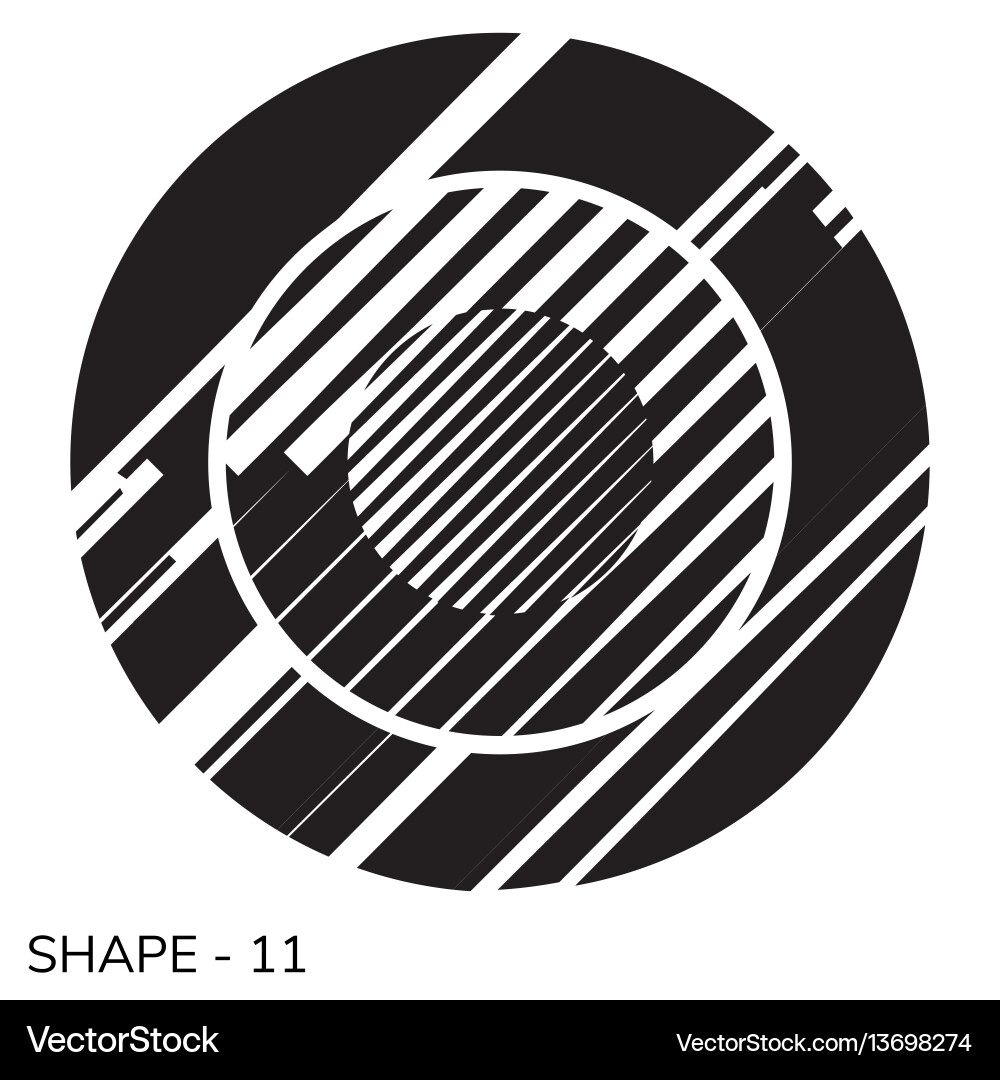 Minimal Geometric Pattern Vector Image