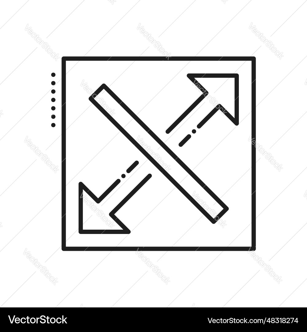 Reduzieren Sie Erweiterung Reize und Skalen Linie Symbol Reduzieren Sie Erweiterung Reize und Skalen Linie Symbol vektorbild