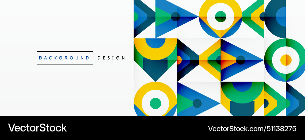 A colorful geometric pattern with arrows A colorful geometric pattern with arrows Vector Image