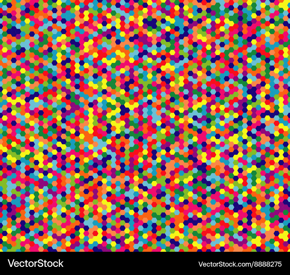 Abstract geometric hexagonal colorful Vector Image