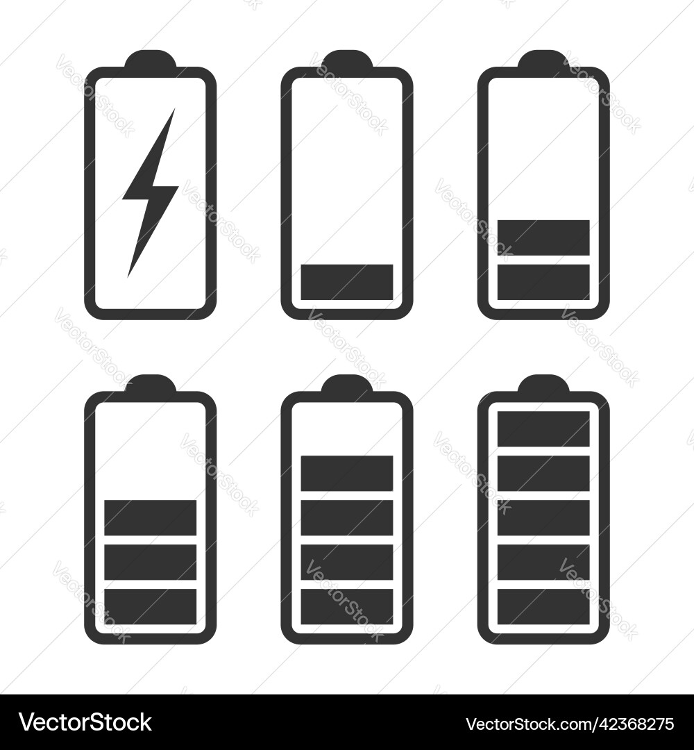 Charging battery vector image