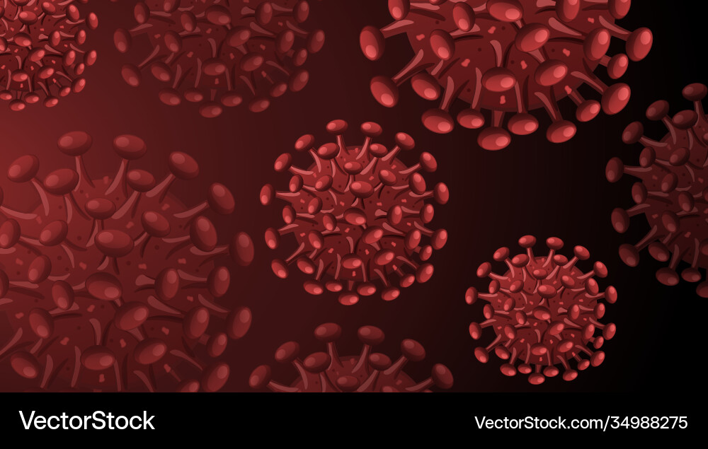 Coronavirus Struktur rote Hintergrund Coronavirus Struktur rote Hintergrund vektorbild