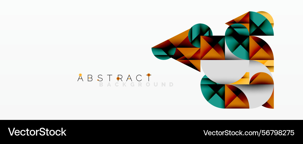 Geometric shapes create modern abstract design Vector Image