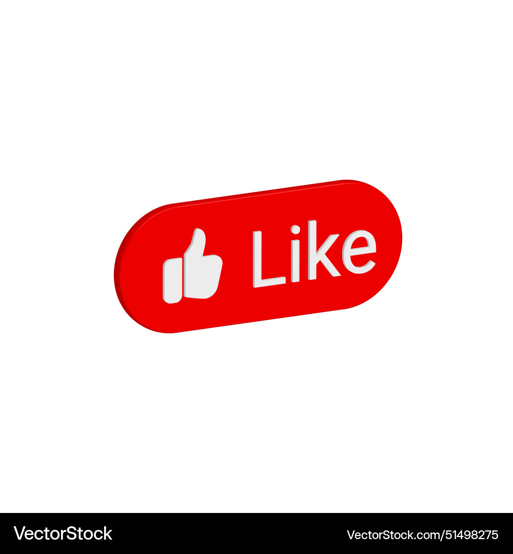 Modern and sleek like button design Modern and sleek like button design vector image