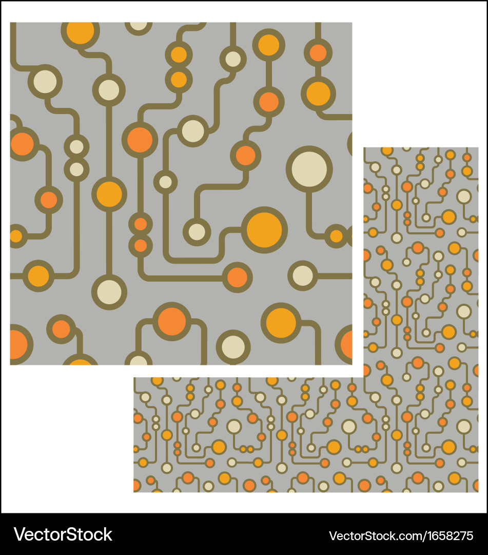 Retro Circuit Pattern vector image