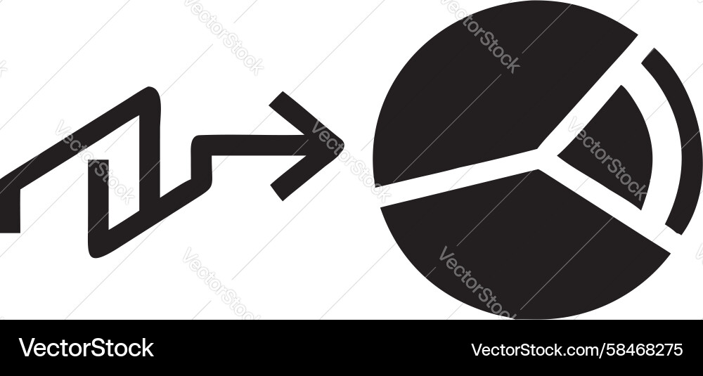 Segmented Pie Chart Icon Vector Image