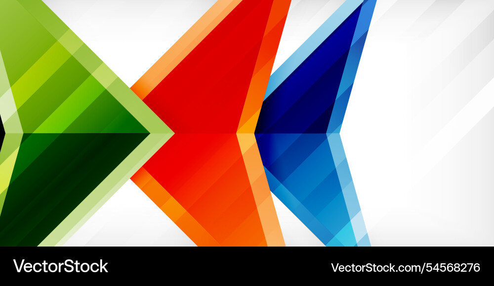 Abstract background color triangles and arrows Abstract background color triangles and arrows vector image