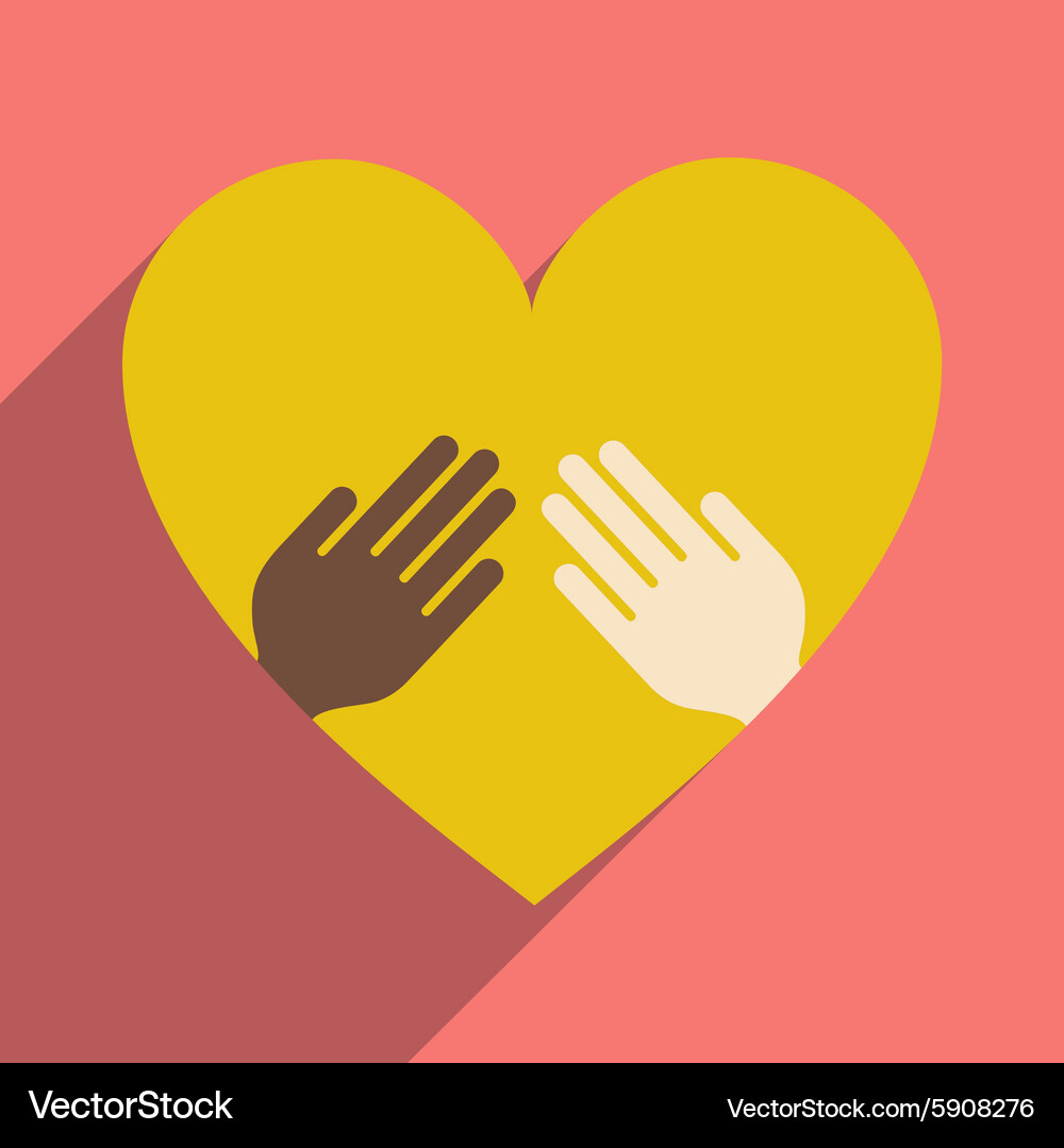 Flat with shadow icon and mobile application Vector Image