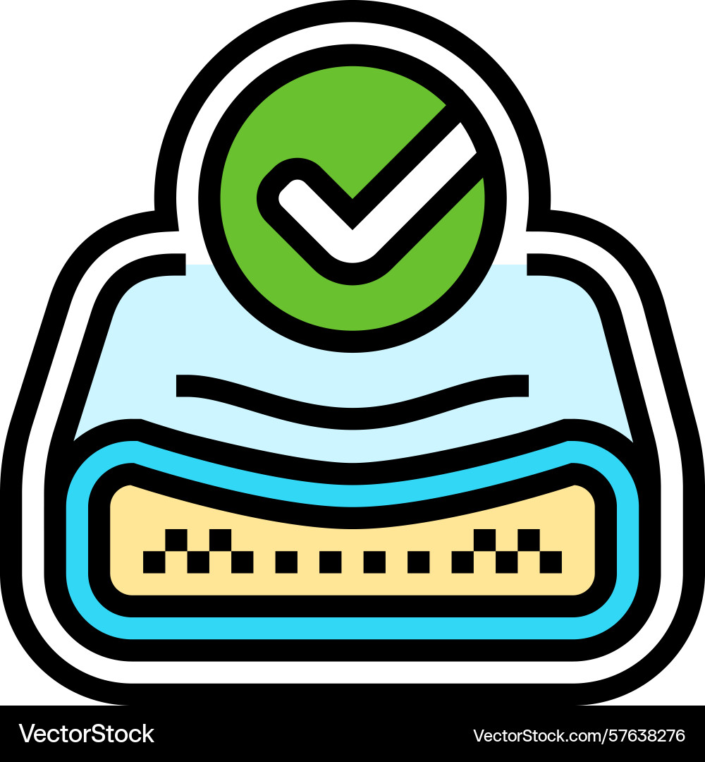 Memory foam color icon Memory foam color icon Vector Image