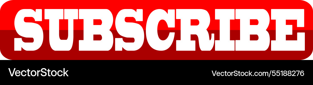 Subscribe button red file eps Vector Image