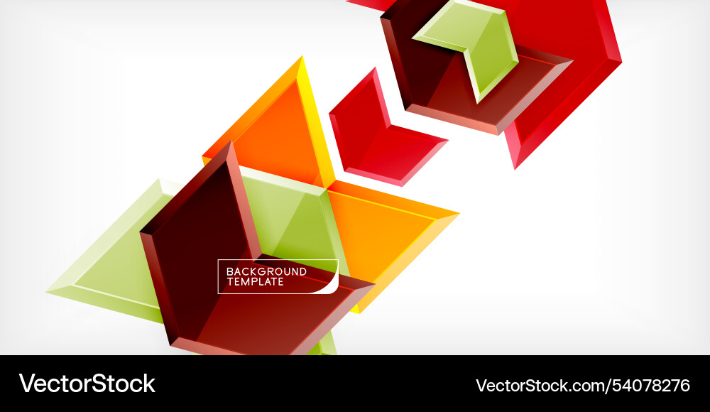 Technology dynamic arrow geometric background Vector Image