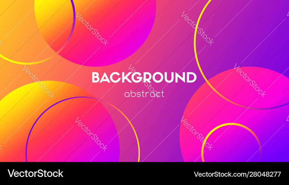 Abstract Colorful Gradient Circles vector image