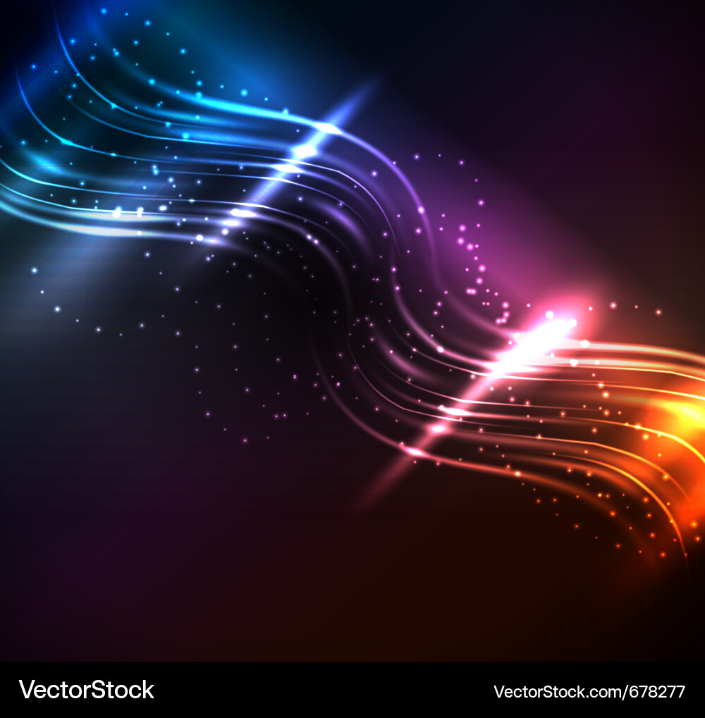 Glowing elements Vector Image