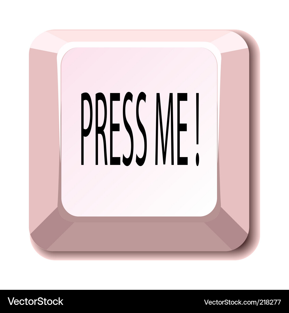 Push Button - Alert Vector Image