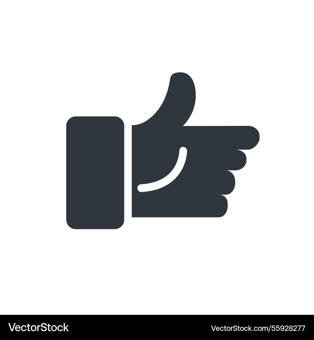 Thumbs up icon Royalty Free Vector Image - VectorStock