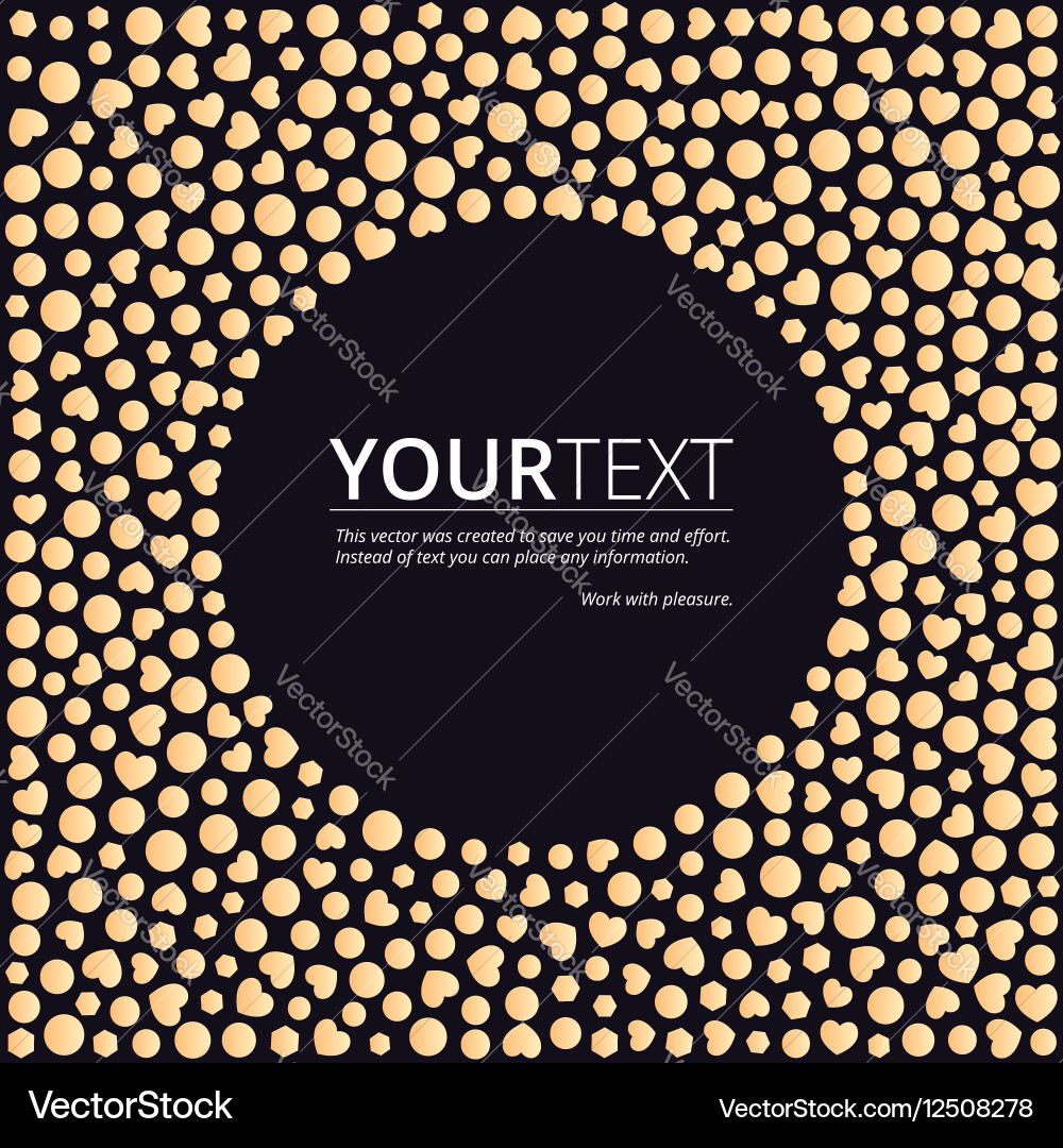 Abstract background with shapes of circles vector image