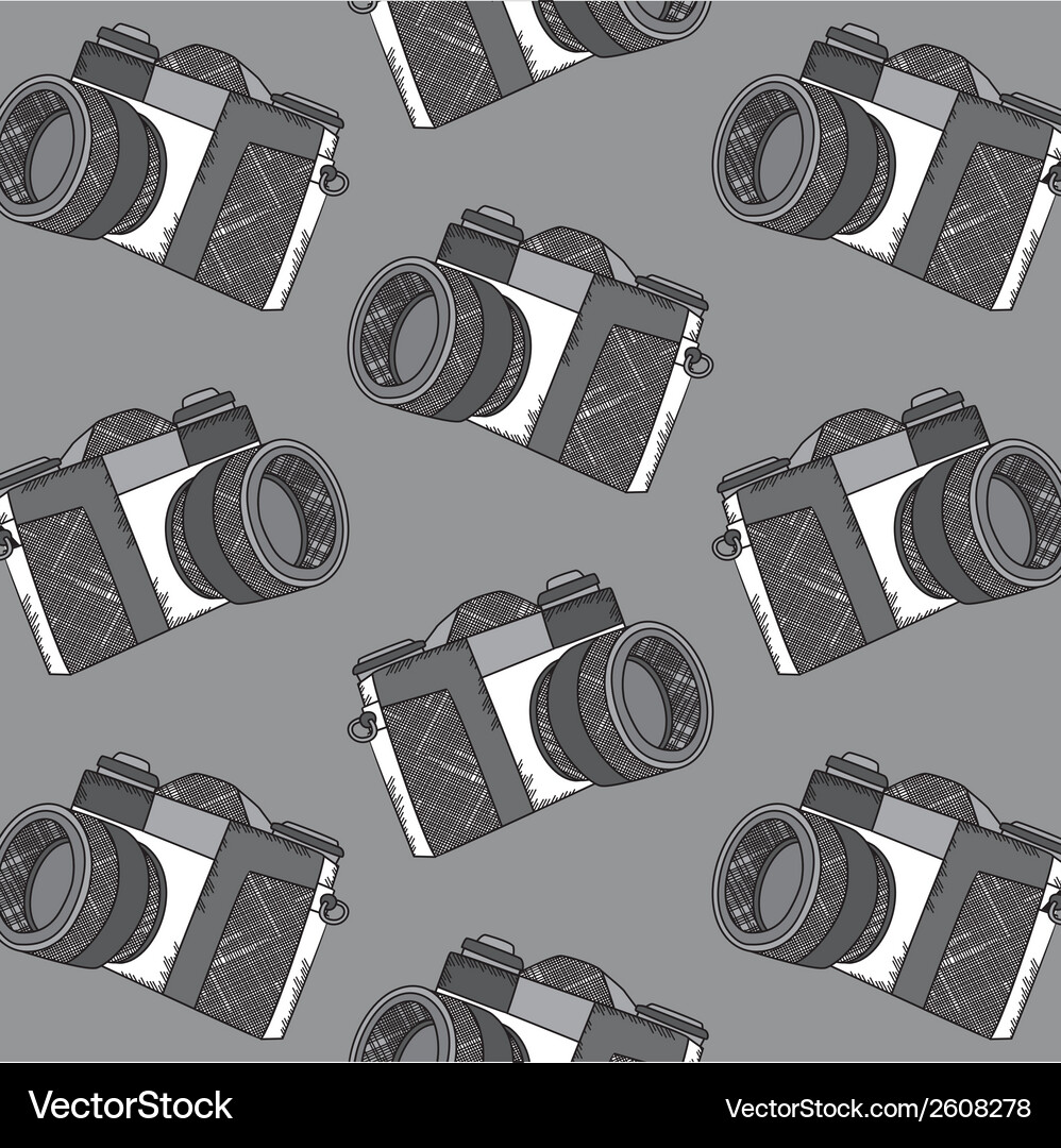 Camera pattern Vector Image