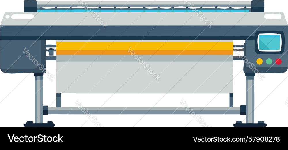 Modern wide format printer design generative ai Vector Image
