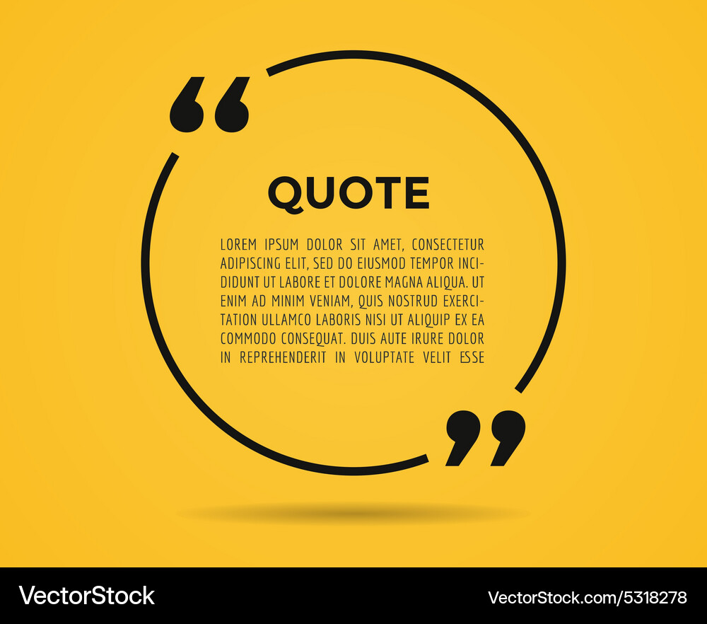 Speech Bubble with Quotation Marks Vector Image
