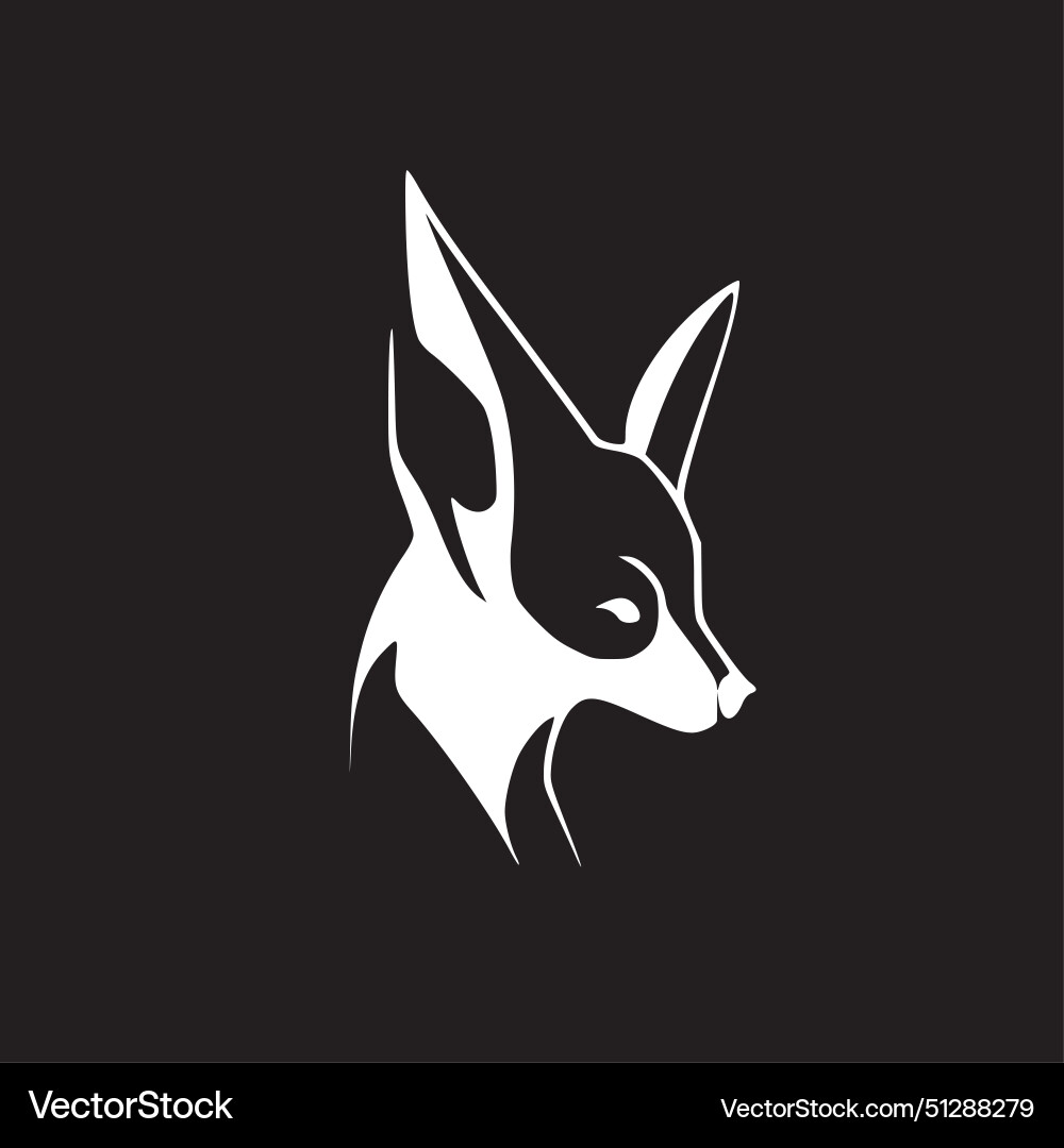 Animal - black and white Royalty Free Vector Image