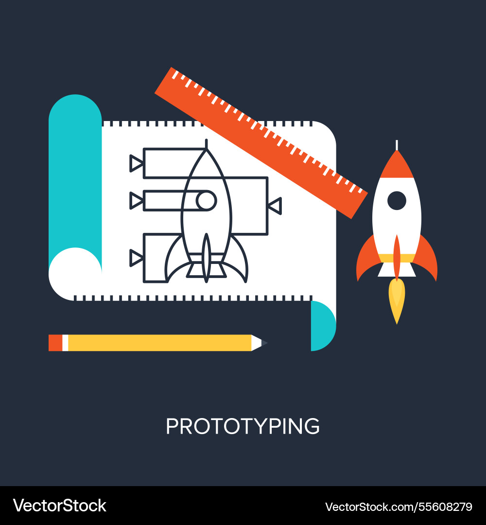 Design and development concept Design and development concept vector image