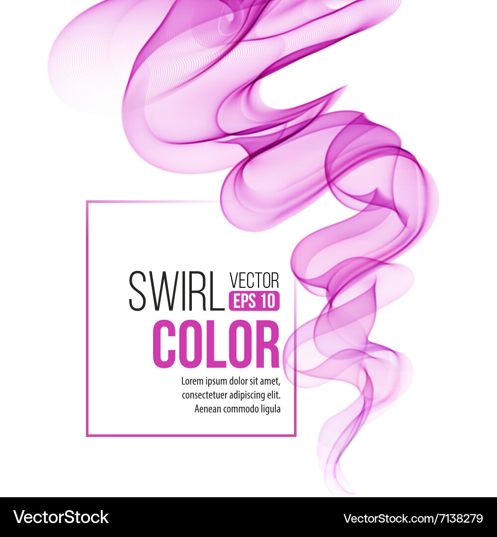 Red Swirl Abstract Background vector image