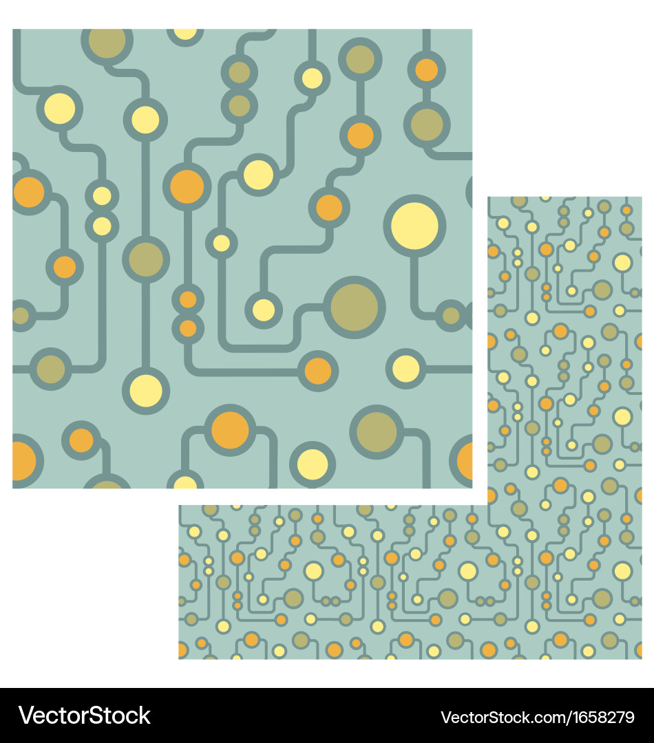Retro Circuit Pattern vector image
