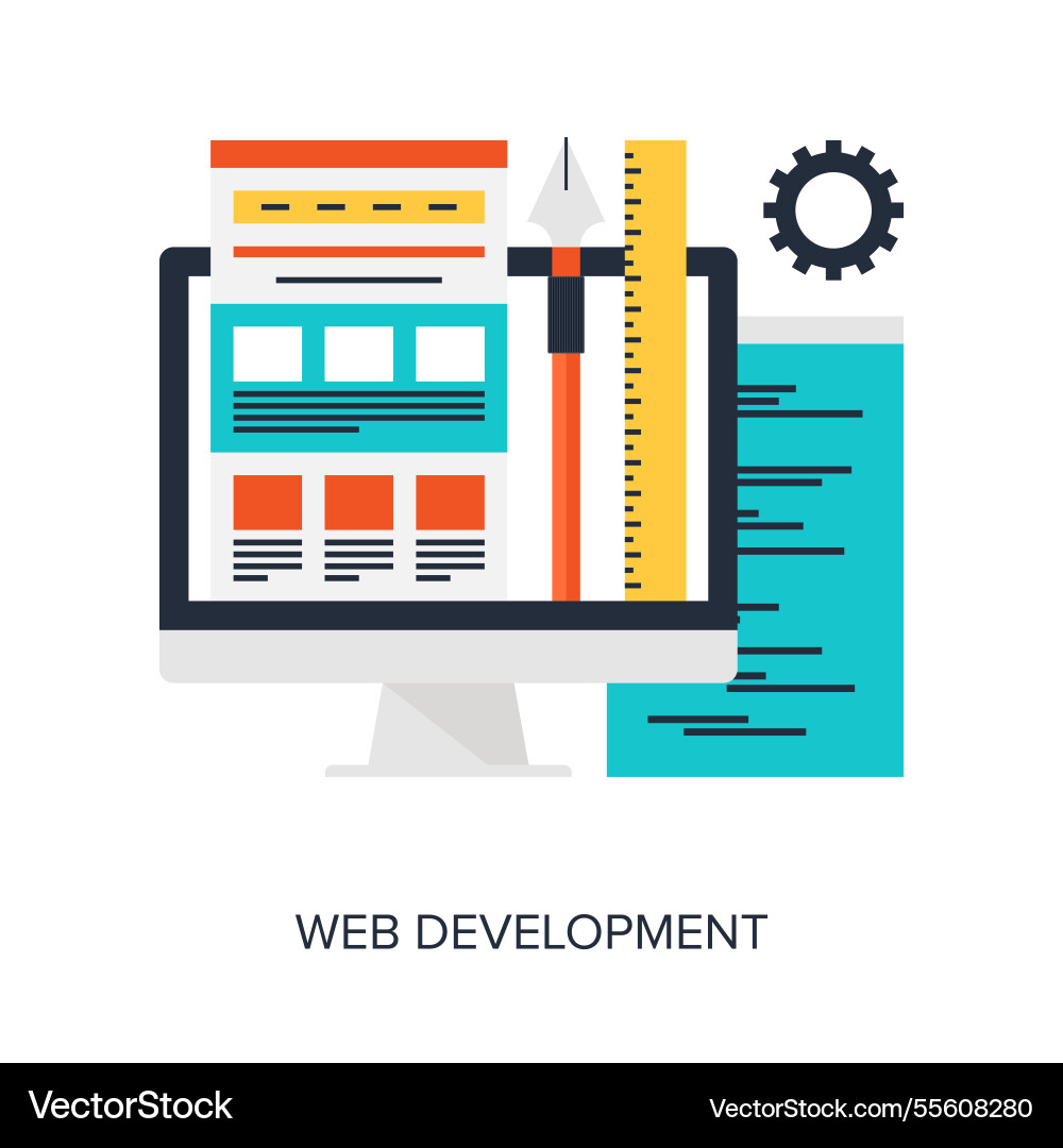 Design and development concept Design and development concept vector image