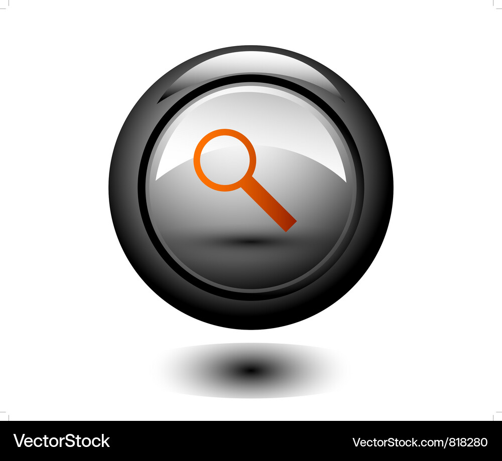 Runder Such-Iconbutton Vektorbild