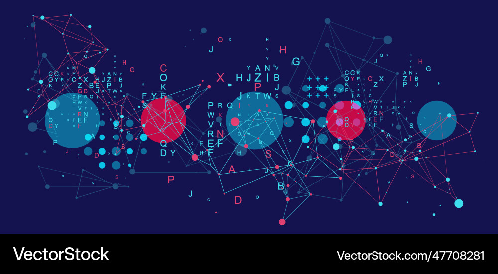 Abstract polygonal background with connecting Vector Image