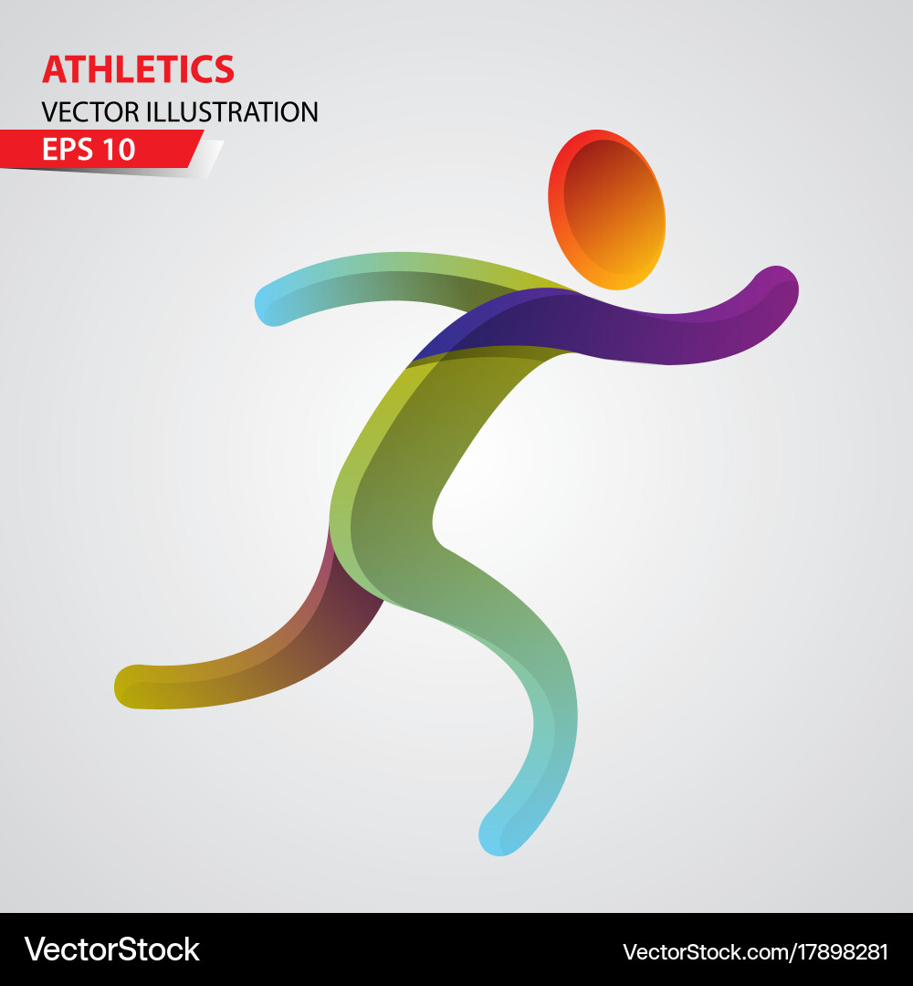 Running Sports Icon Set Vector Image