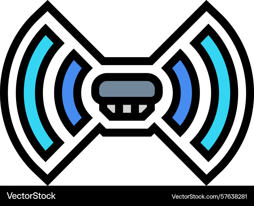 Smart sensor color icon Vector Image