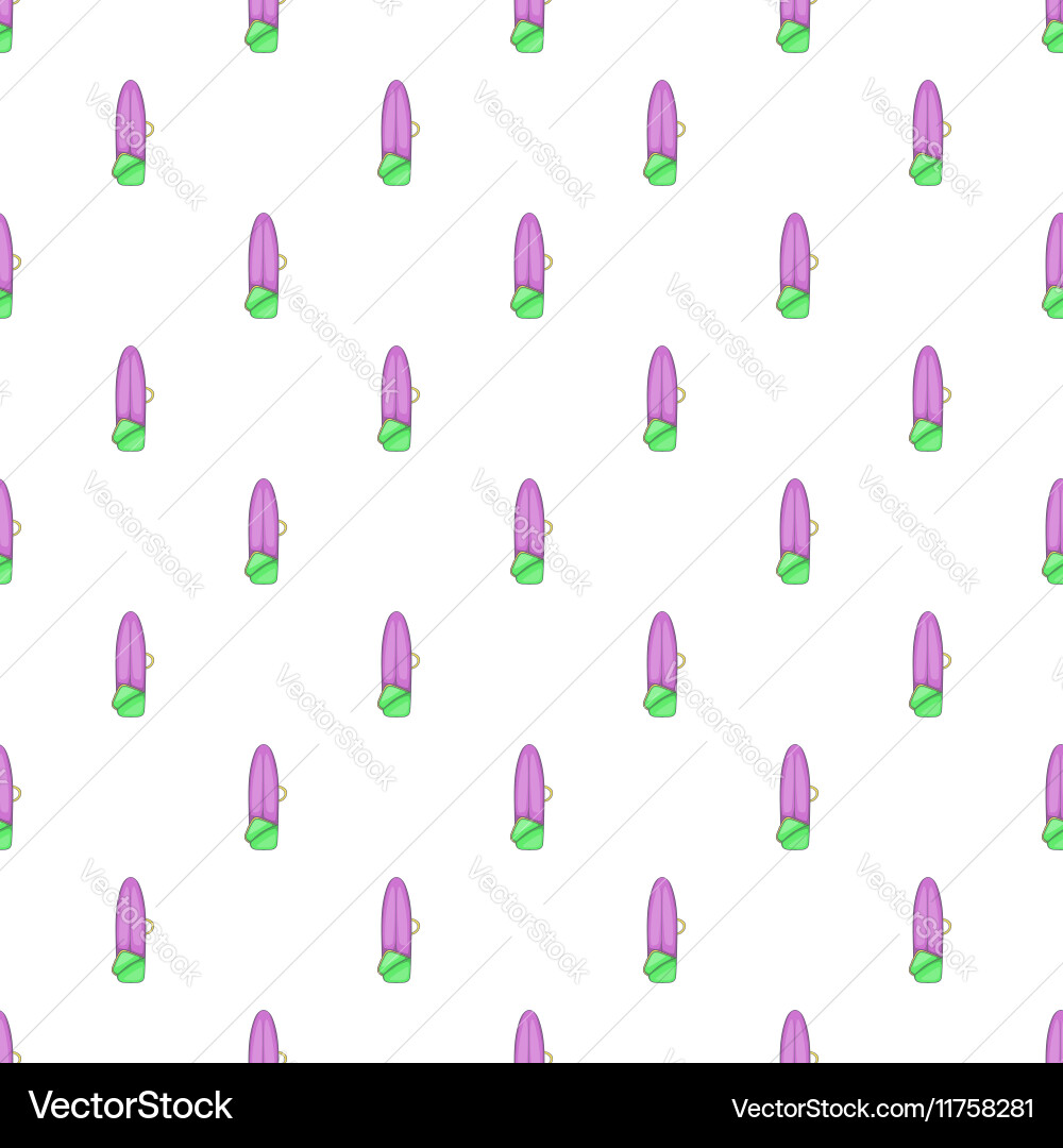 Surfboard case pattern cartoon style Vector Image