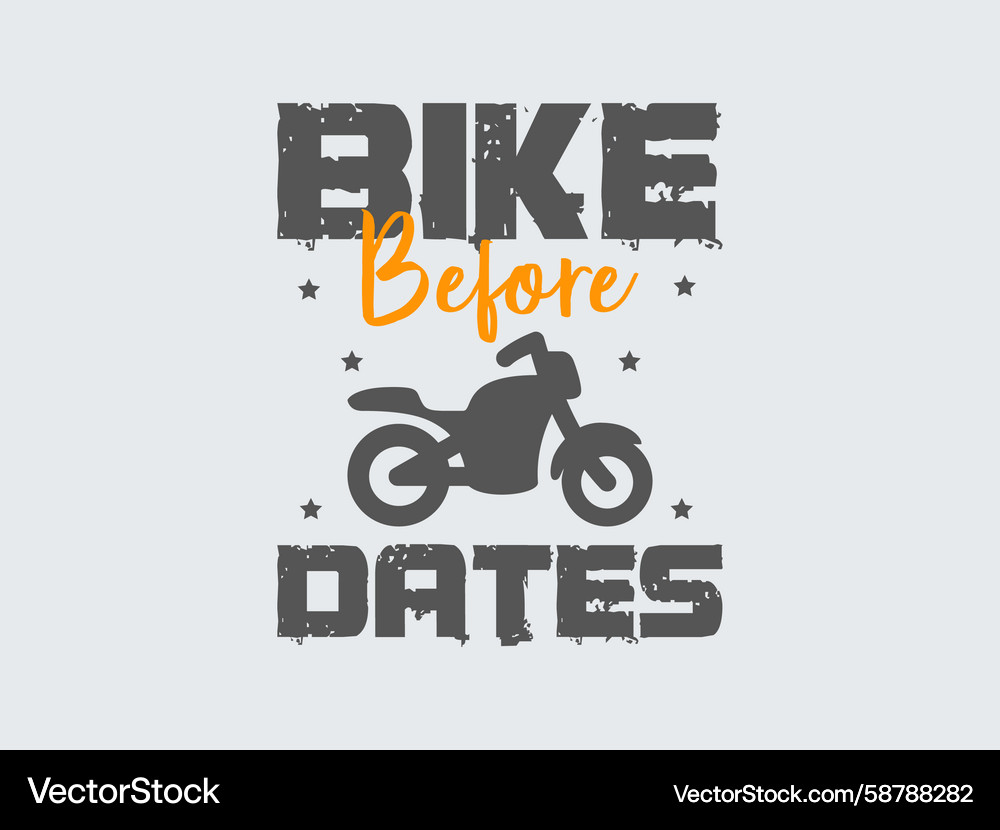 Bikes before dates Vector Image