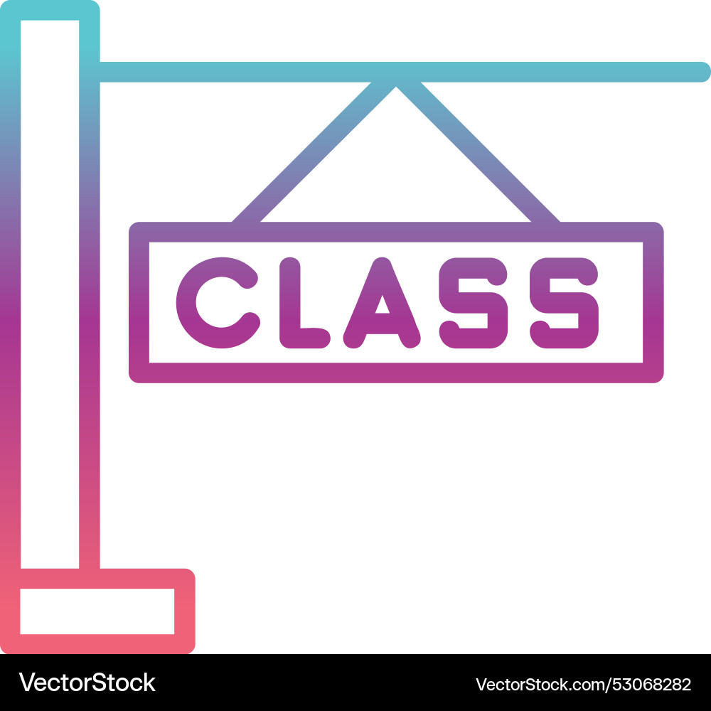 Class line gradient design Vector Image