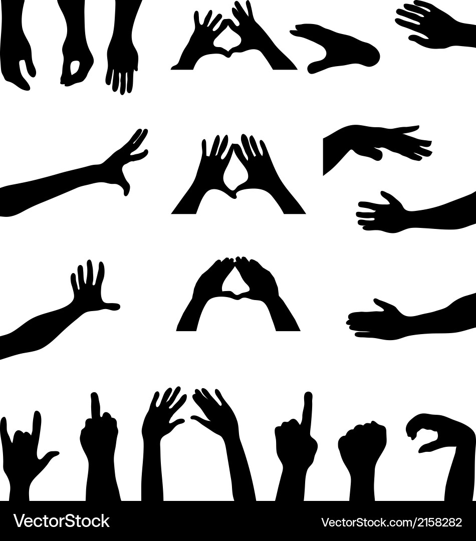 Hands vector image